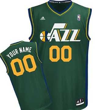 Men & Youth Customized Utah Jazz Green Jersey